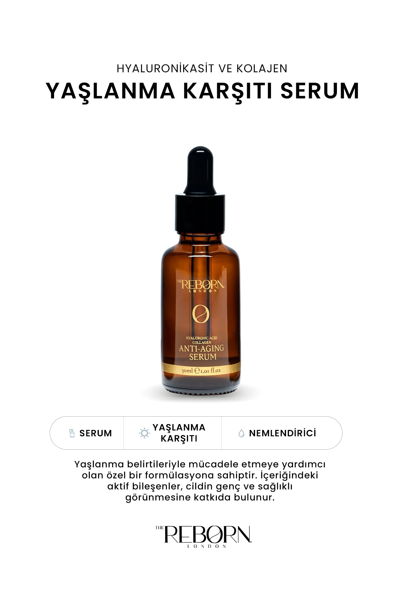 Hyaluronik Asit Ve Kolajen Yaşlanma Karşıtı Serum