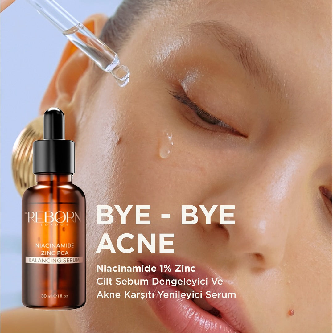 Niacinamid 1% Zinc Cilt Sebum Dengeleyici Ve Akne Karşıtı Yenileyici Serum